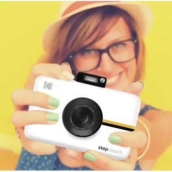 Impressora fotográfica instantânea Kodak Step Touch 50 x 76 mm branca