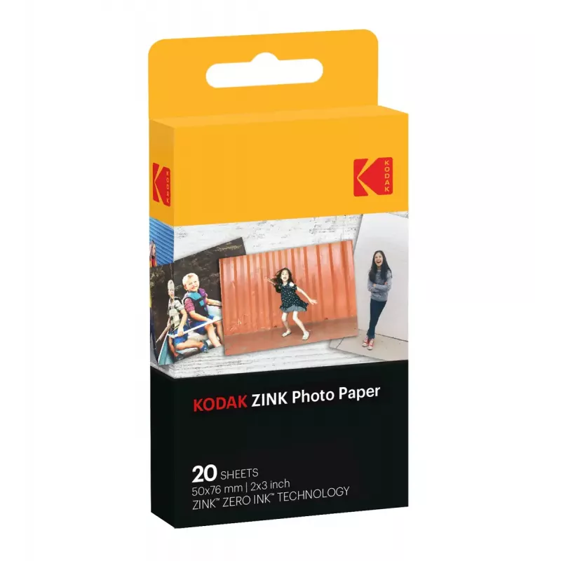 Impressora fotográfica instantânea Kodak Step Touch 50 x 76 mm branca