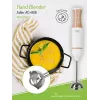 Varinha mágica Adler AD 4616 — varinha mágica manual, 500 W máx, 2 velocidades, lâminas em aço inoxidável, branca