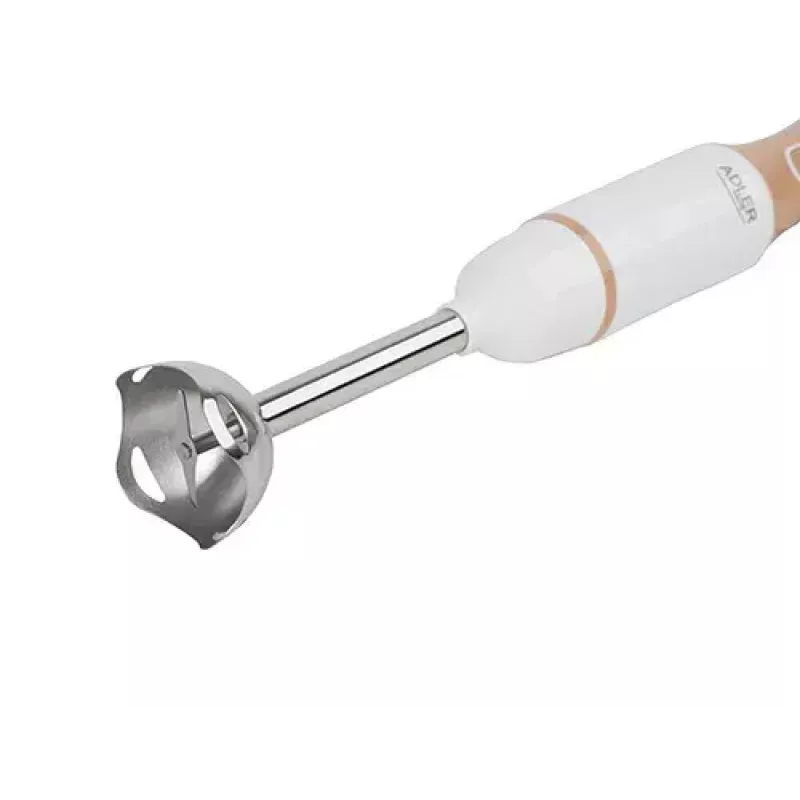Varinha mágica Adler AD 4616 — varinha mágica manual, 500 W máx, 2 velocidades, lâminas em aço inoxidável, branca