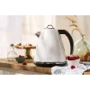 Adler AD 1343 chaleira elétrica, 1,5 l, 1850 W, aço inoxidável, Strix, branca