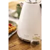 Adler AD 1343 chaleira elétrica, 1,5 l, 1850 W, aço inoxidável, Strix, branca