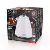 Adler AD 1343 chaleira elétrica, 1,5 l, 1850 W, aço inoxidável, Strix, branca