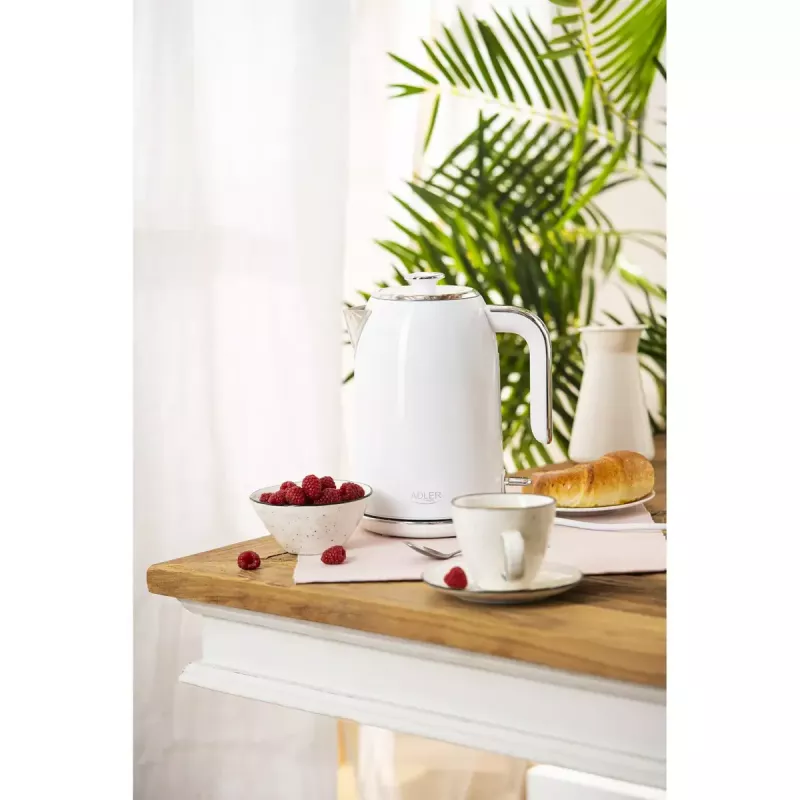 Chaleira elétrica Adler 1,7 L 2200 W branca