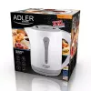 Chaleira elétrica Adler AD 1244 — 2,5 L, 2200 W, branca, resistência oculta