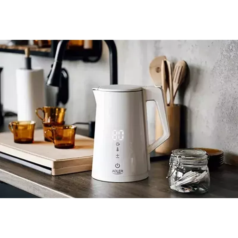 Chaleira elétrica Adler 1,7 l 1850 W branca