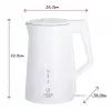 Chaleira elétrica Adler 1,7 l 1850 W branca