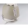 Chaleira elétrica Ariete 2877 Vintage, 1,7 L, sem fios, bege, 1,7 L, 2000 W, bege, indicador de nível de água, sem fios, filtro
