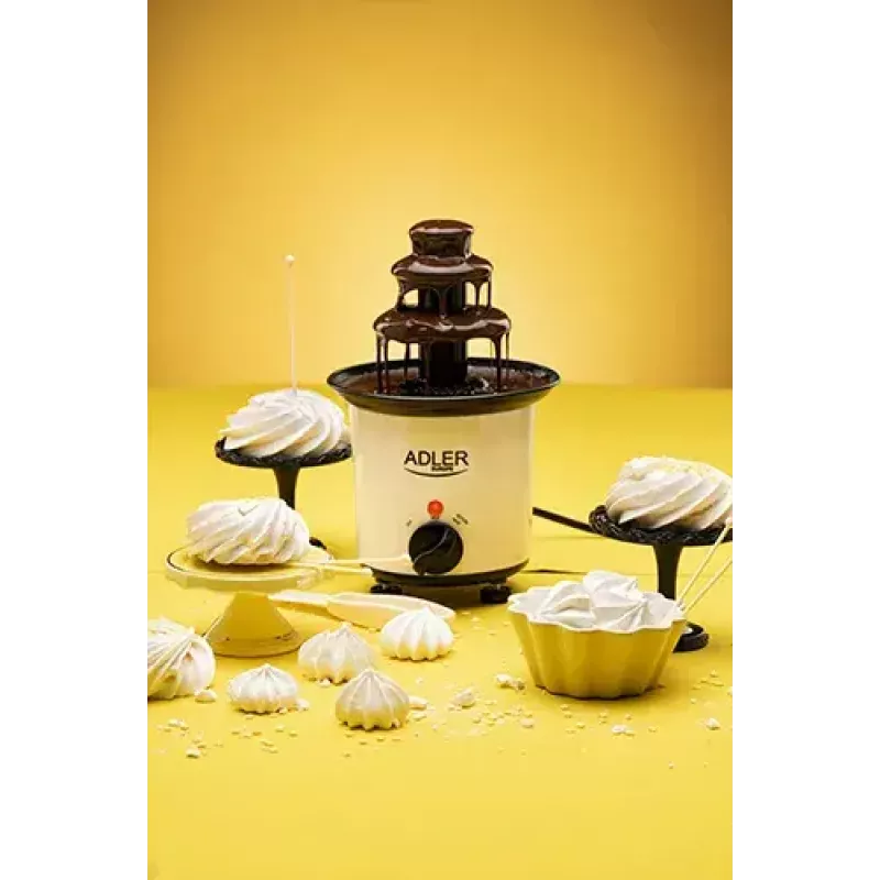 Fonte de chocolate Adler AD 4487 preto castanho branco 30 W