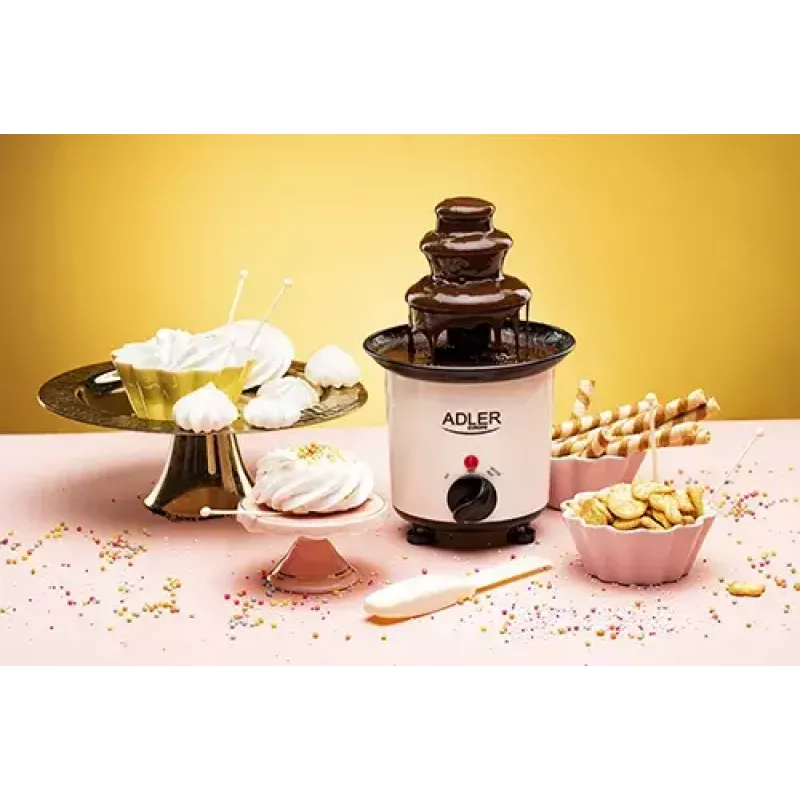 Fonte de chocolate Adler AD 4487 preto castanho branco 30 W