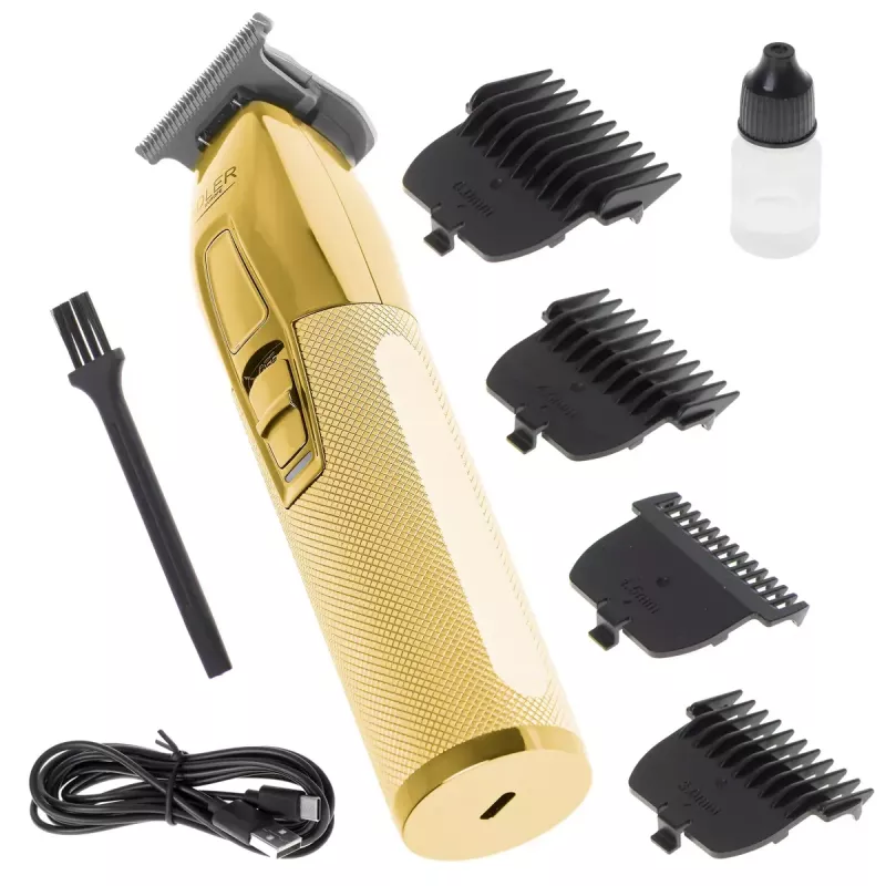 Aparador de barba Adler AD 2836G pilha 0,9 6 mm dourado