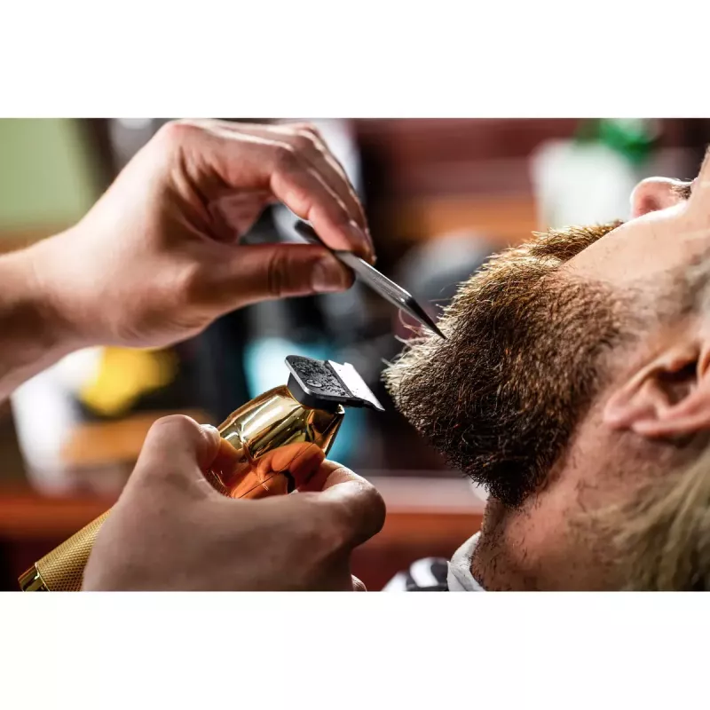 Aparador de barba Adler AD 2836G pilha 0,9 6 mm dourado