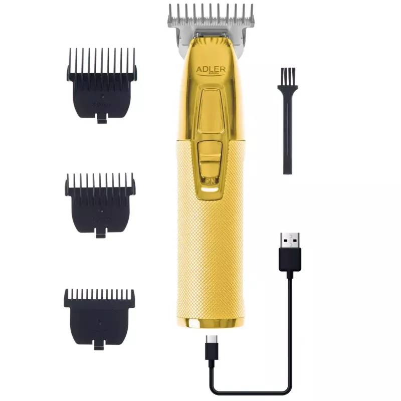 Aparador de barba Adler AD 2836G pilha 0,9 6 mm dourado