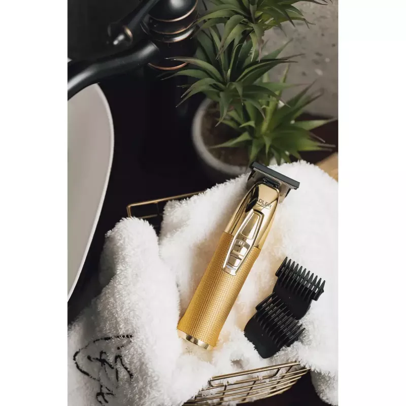 Aparador de barba Adler AD 2836G pilha 0,9 6 mm dourado