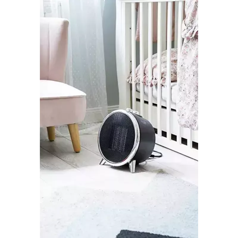 Termoventilador cerâmico elétrico Adler AD 7742 — 1500/750 W, de pé, 220–240 V, preto/prateado