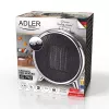 Termoventilador cerâmico elétrico Adler AD 7742 — 1500/750 W, de pé, 220–240 V, preto/prateado