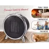 Termoventilador cerâmico elétrico Adler AD 7742 — 1500/750 W, de pé, 220–240 V, preto/prateado