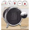 Termoventilador cerâmico elétrico Adler AD 7742 — 1500/750 W, de pé, 220–240 V, preto/prateado