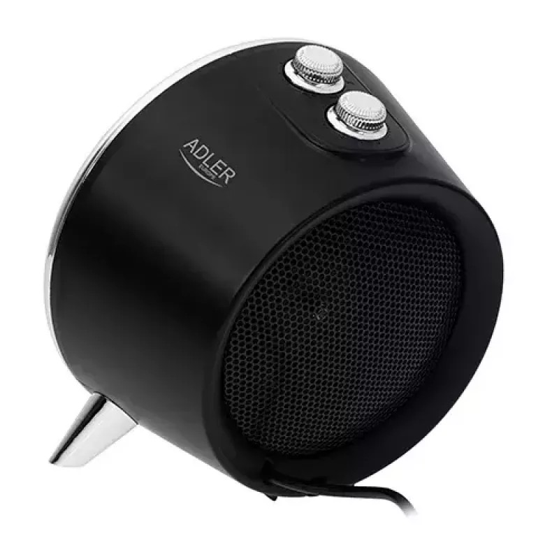 Termoventilador cerâmico elétrico Adler AD 7742 — 1500/750 W, de pé, 220–240 V, preto/prateado