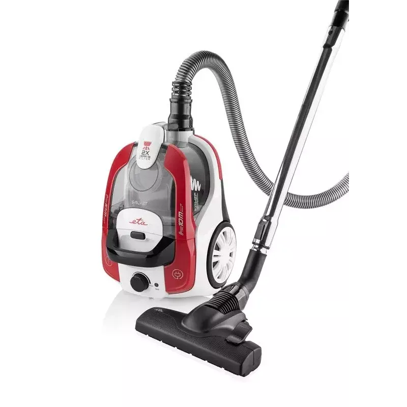 Aspirador sem saco ETA ETA051390000 — 700 W, 2,2 L, HEPA, 70 dB (branco/vermelho/preto)