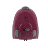 Aspirador LAFE 46412 — aspirador de pó, 800 W, tubo telescópico, 6 m de raio de ação, bordô