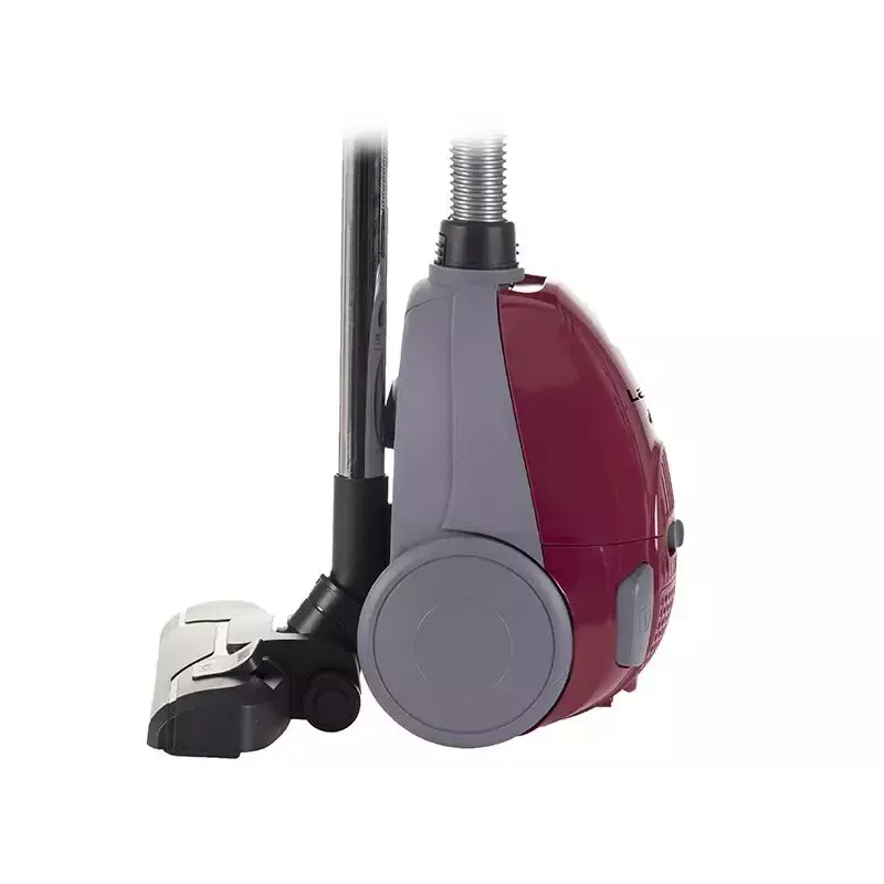 Aspirador LAFE 46412 — aspirador de pó, 800 W, tubo telescópico, 6 m de raio de ação, bordô