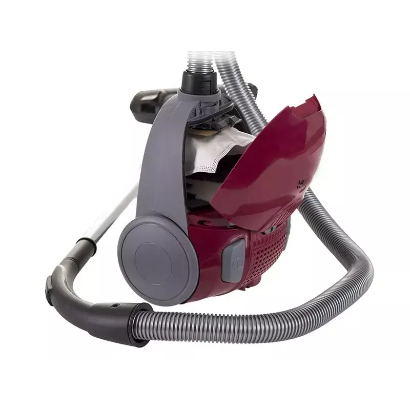 Aspirador LAFE 46412 — aspirador de pó, 800 W, tubo telescópico, 6 m de raio de ação, bordô