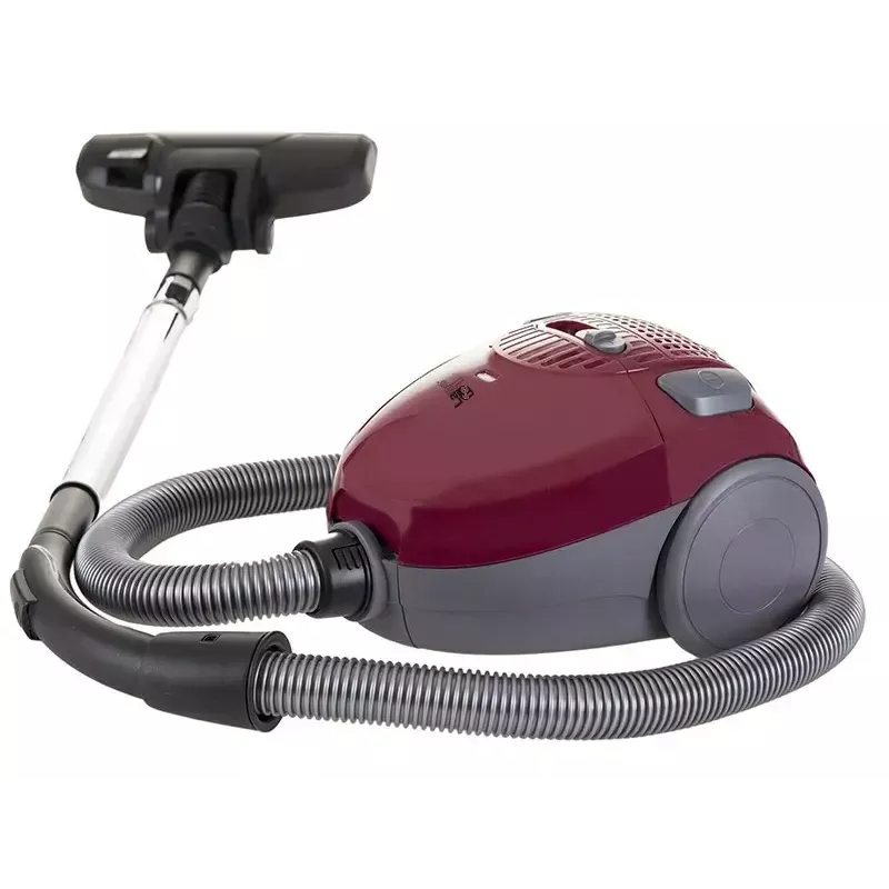 Aspirador LAFE 46412 — aspirador de pó, 800 W, tubo telescópico, 6 m de raio de ação, bordô