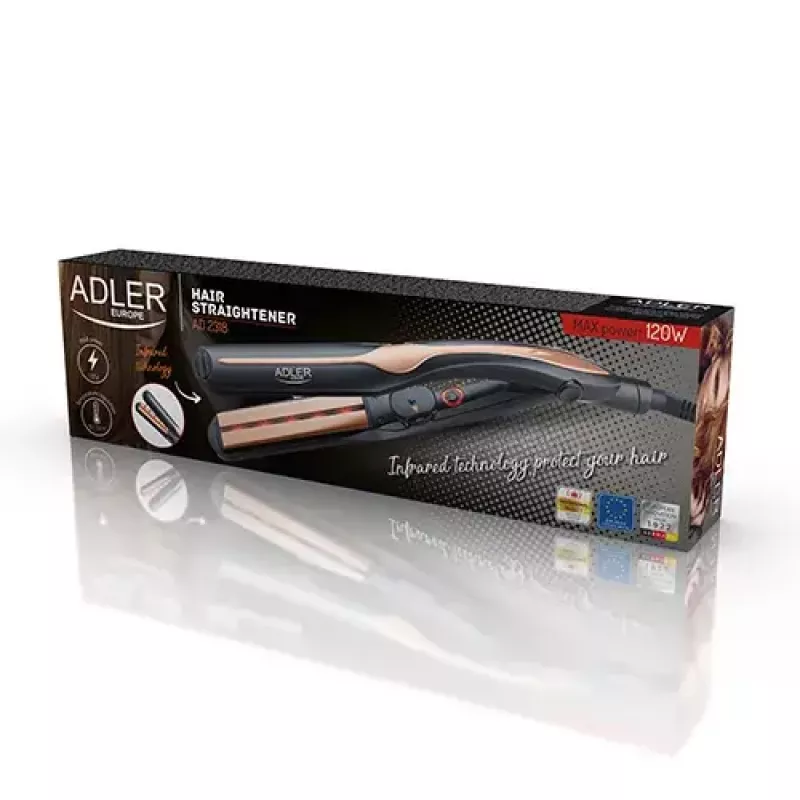 Prancha de cabelo Adler AD 2318 Warm preto coral 120 W