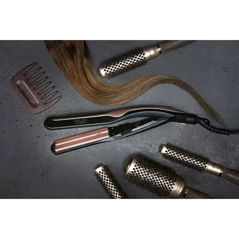 Prancha de cabelo Adler AD 2318 Warm preto coral 120 W