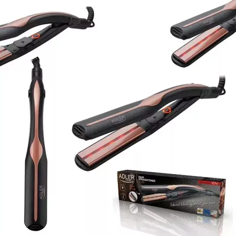 Prancha de cabelo Adler AD 2318 Warm preto coral 120 W