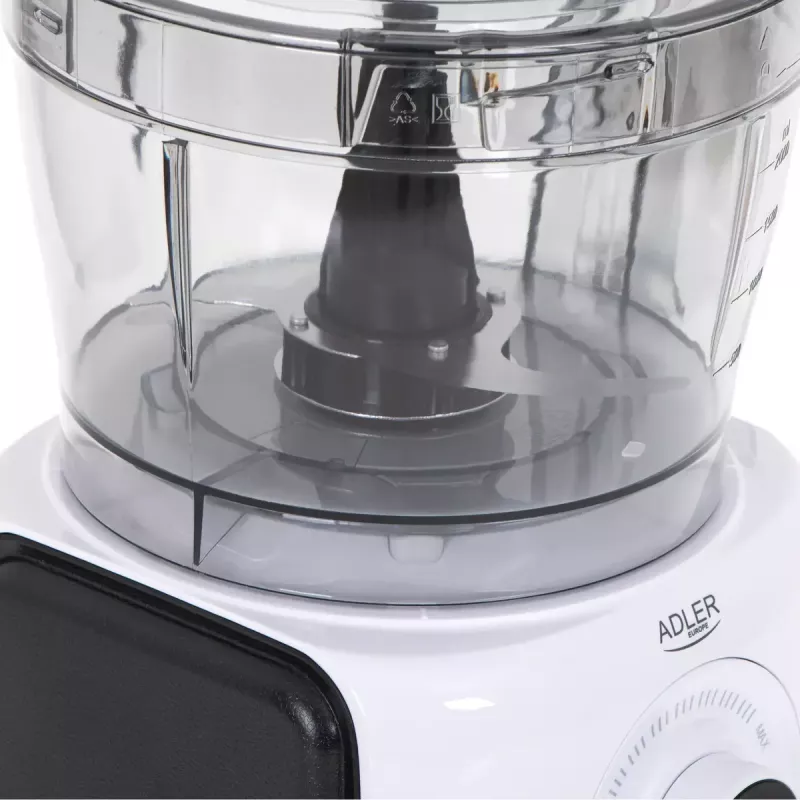 Adler AD 4224 robô de cozinha, 1000 W, taça de 2 l, 7 velocidades, branco