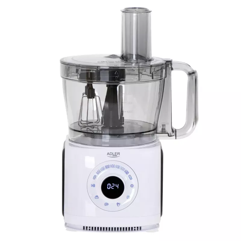 Adler AD 4224 robô de cozinha, 1000 W, taça de 2 l, 7 velocidades, branco