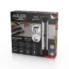 Adler AD 2834 máquina de cortar cabelo, de 3 mm a 1,2 cm, 4 pentes, LCD, prateado
