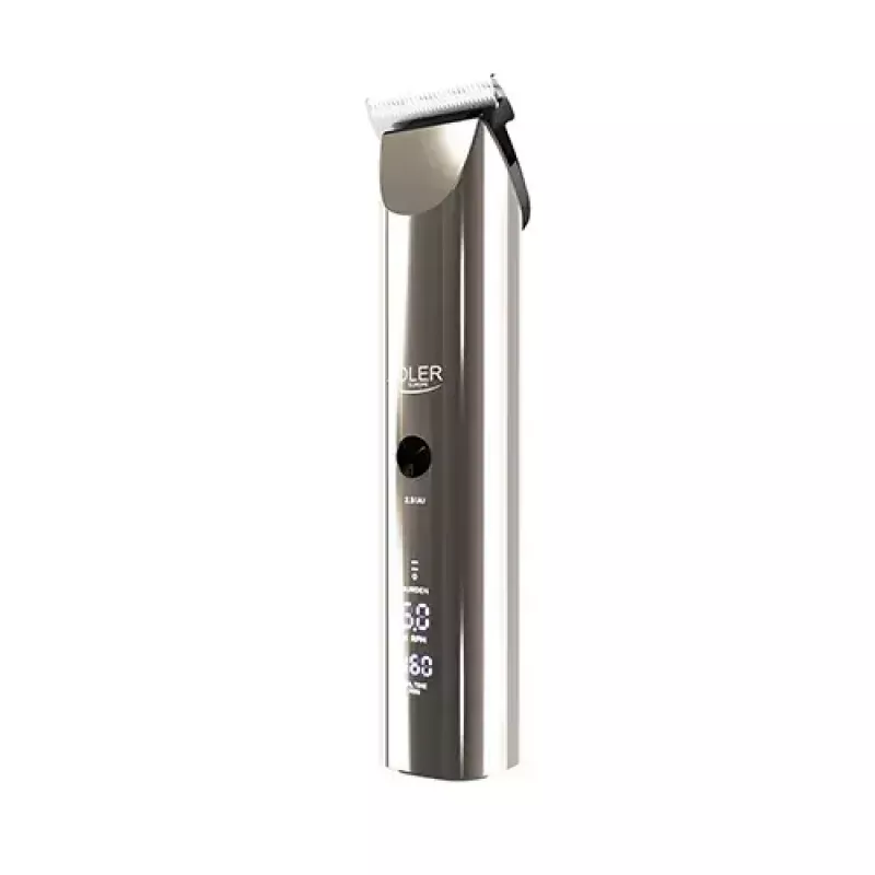 Adler AD 2834 máquina de cortar cabelo, de 3 mm a 1,2 cm, 4 pentes, LCD, prateado