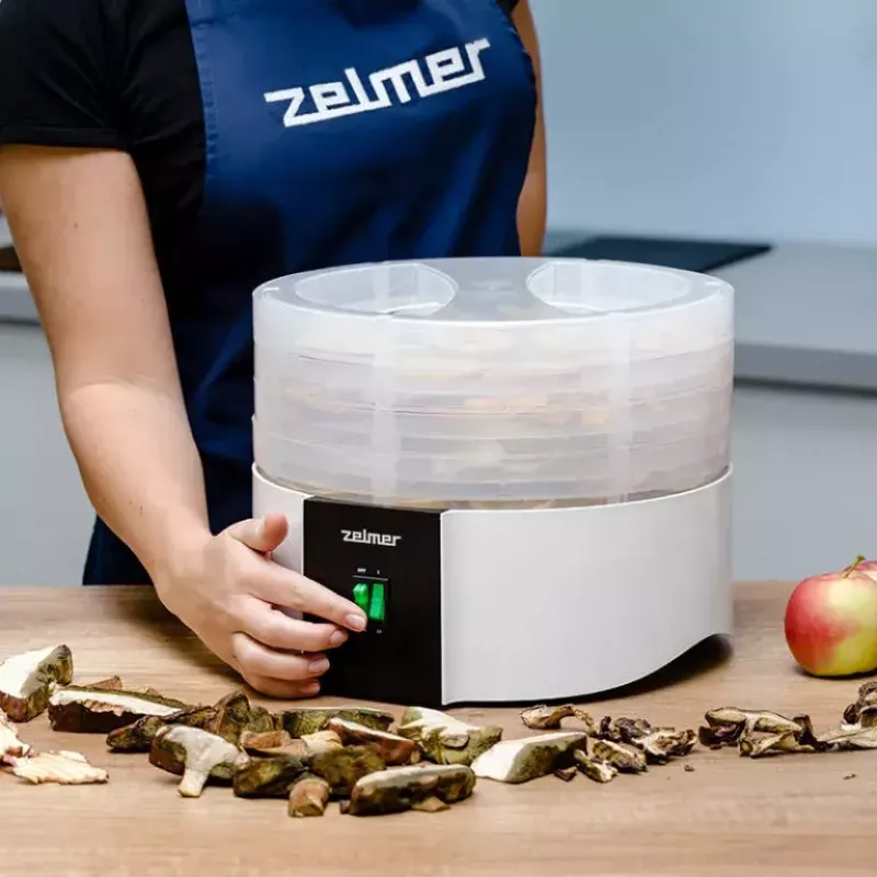 Desidratador de alimentos Zelmer ZFD1010 520 W preto branco plástico 30 cm