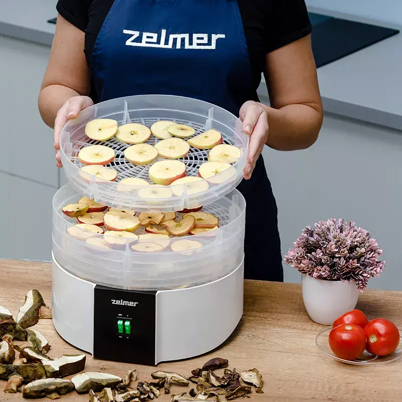 Desidratador de alimentos Zelmer ZFD1010 520 W preto branco plástico 30 cm