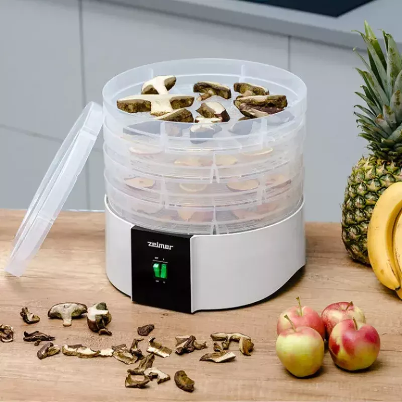 Desidratador de alimentos Zelmer ZFD1010 520 W preto branco plástico 30 cm