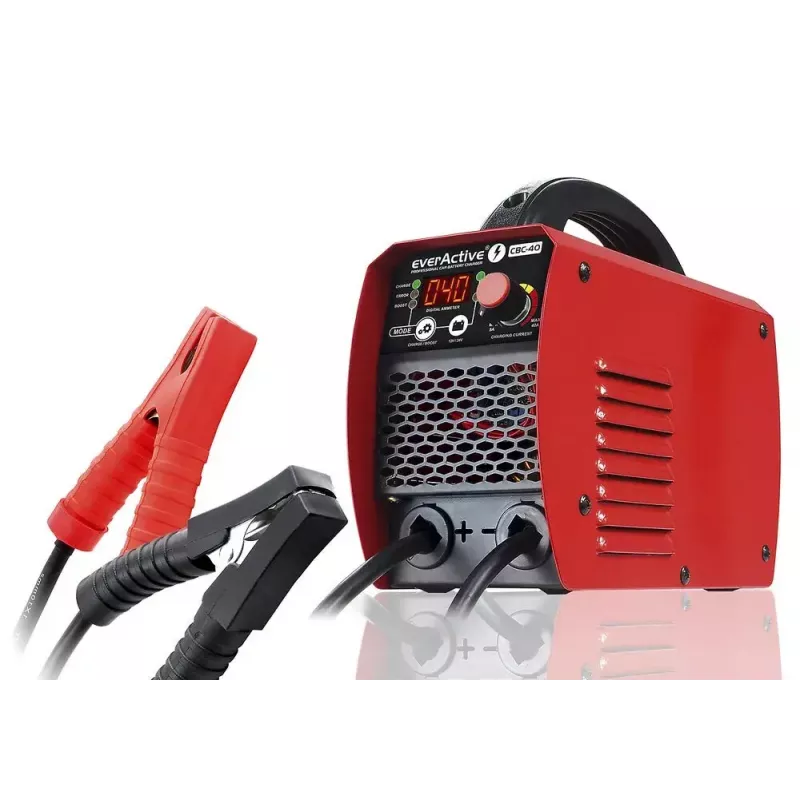 Carregador de automóvel everActive CBC40 12V/24V, carregador de bateria de veículo compatível com sistemas de 12V e 24V