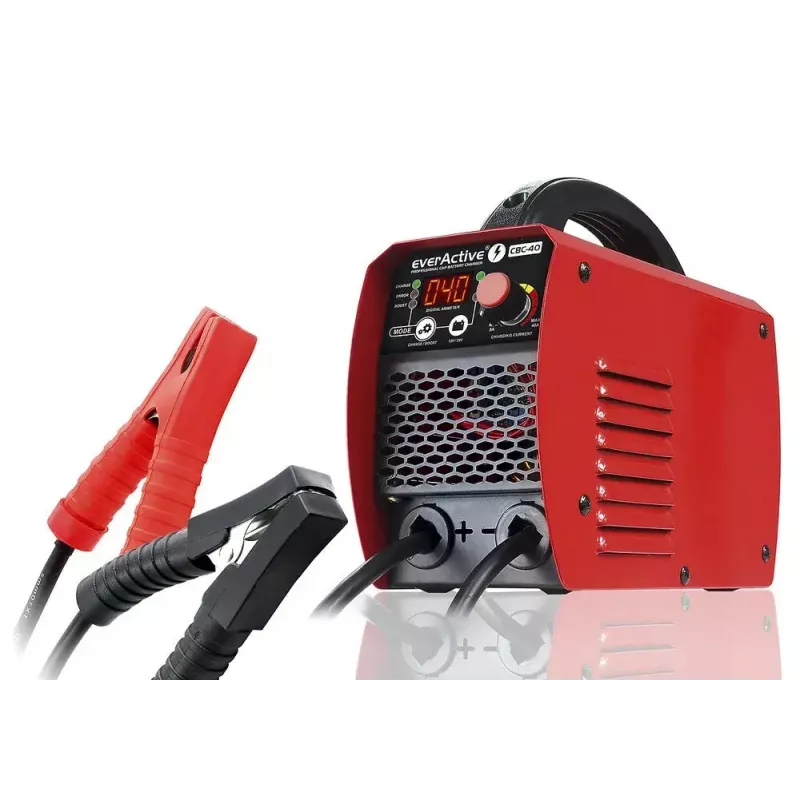 Carregador de automóvel everActive CBC40 12V/24V, carregador de bateria de veículo compatível com sistemas de 12V e 24V