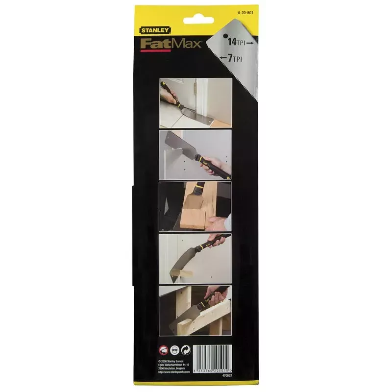 Stanley 0-20-501 serra japonesa de puxar, 600 mm, 17 TPI
