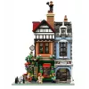 Conjunto de construção LEGO Icons 10350 Casa de Canto Tudor — 3.266 peças, 8 minifiguras, idade 18+, 260×250×310 mm
