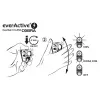 Lanterna de cabeça Everactive HL250 LED 3W amarela