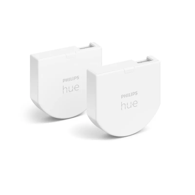 Módulo interruptor de parede Philips Hue pack de 2, sem fios, branco, IP20, plástico, IP20, III