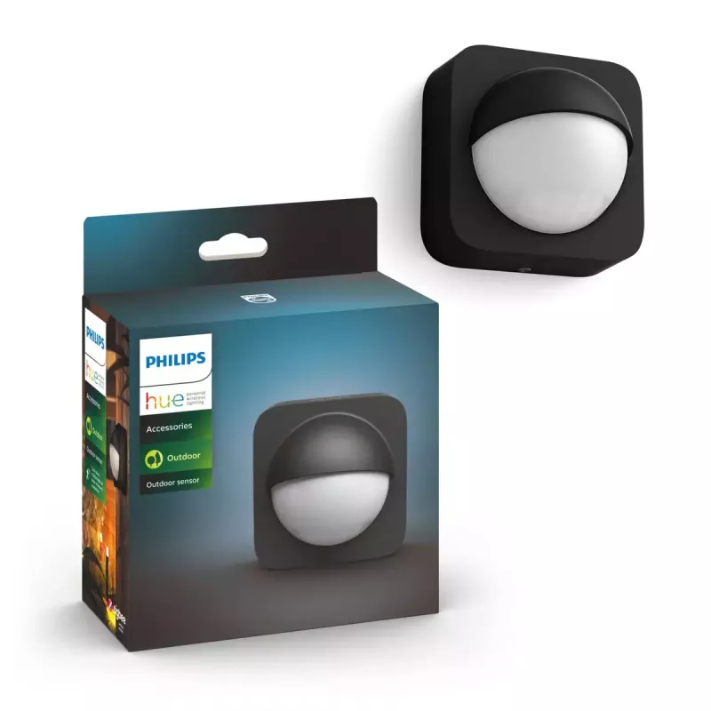 Sensor de movimento Philips Hue exterior, ZigBee, preto, 929003067401