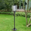 Candeeiro de pé exterior PowerNeed ESL-25H LED preto IP65