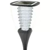 Candeeiro de pé exterior PowerNeed ESL-25H LED preto IP65