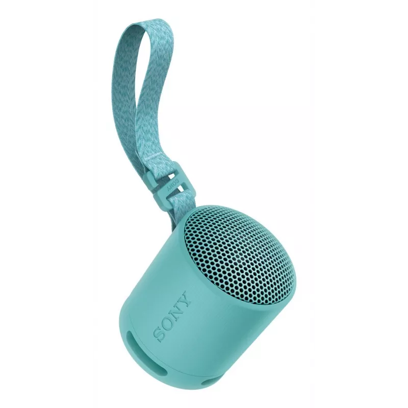 Sony SRS-XB100 - Altifalante Bluetooth portátil sem fios, robusto IP67 à prova de água e pó, 16 horas de bateria, ecológico, exterior e viagem em azul