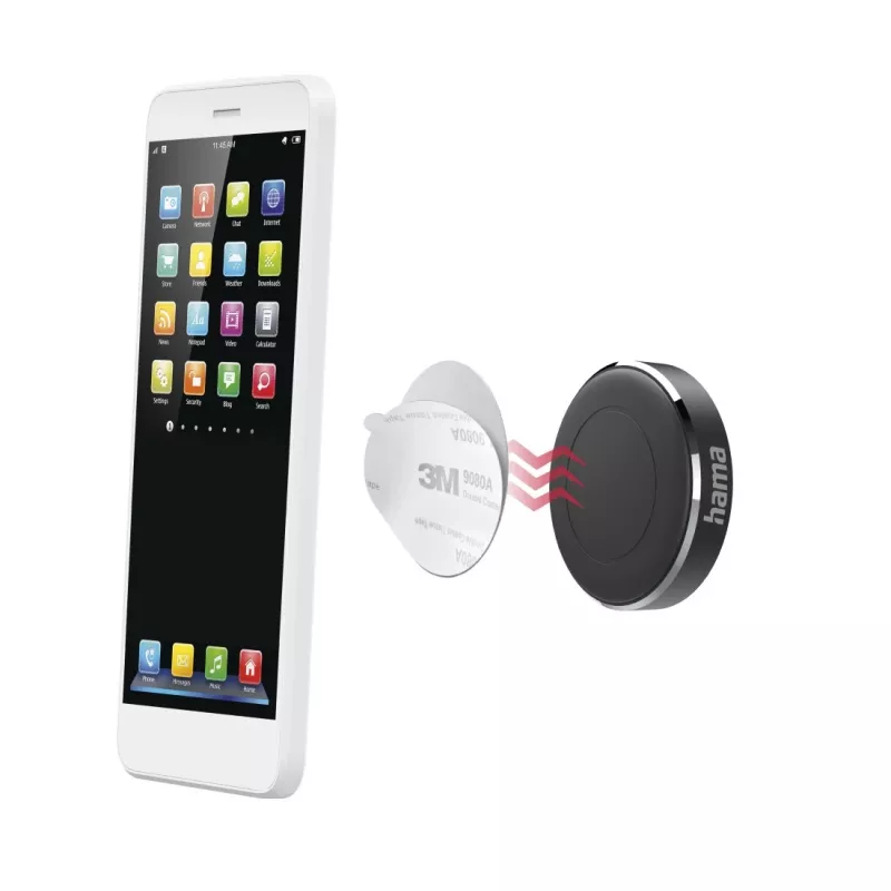 Suporte passivo Hama íman 00201518 preto telemóvel smartphone