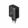 Baseus Cube Pro P10152301113-00 carregador rápido GaN 65 W, 2x USB-C + 1x USB-A, 110–240 V, preto, 0,154 kg